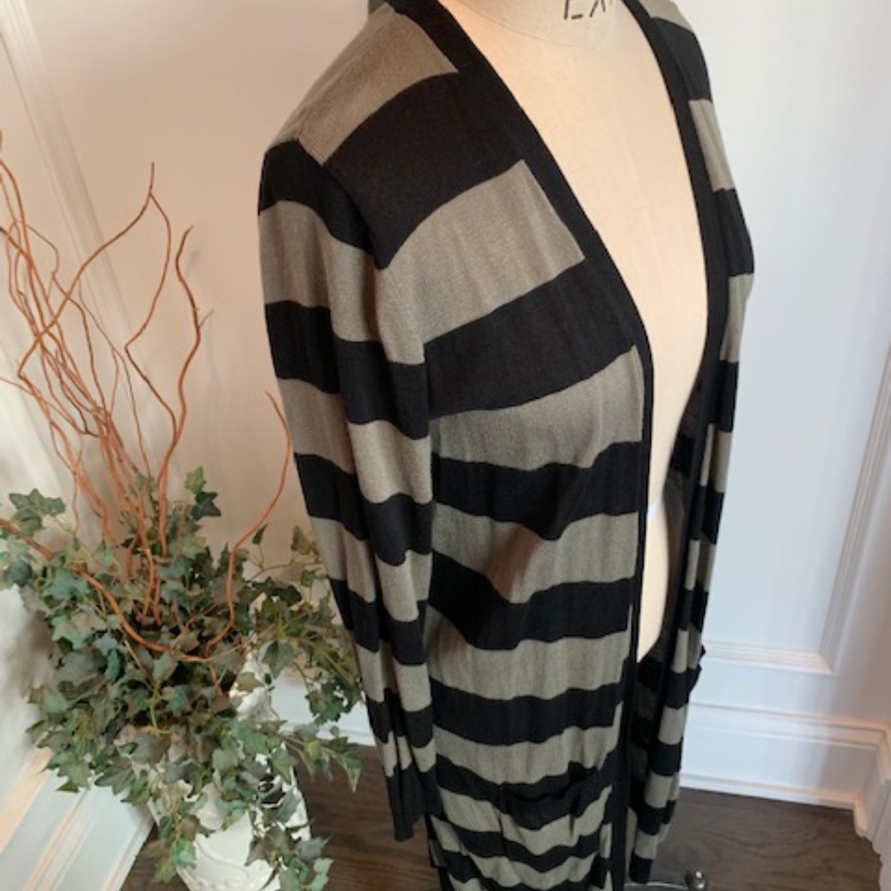 Joseph A. Striped Cardigan Duster - Picture 2 of 7